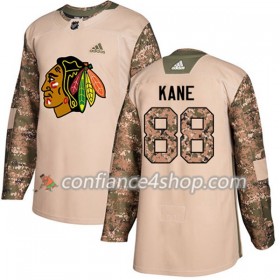 Adidas Maillot de Hockey Chicago Blackhawks Patrick Kane 88 2017-2018 Camo Veterans Day Practice Authentic - Homme